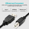 Câble d'imprimante USB noir en cuivre pur