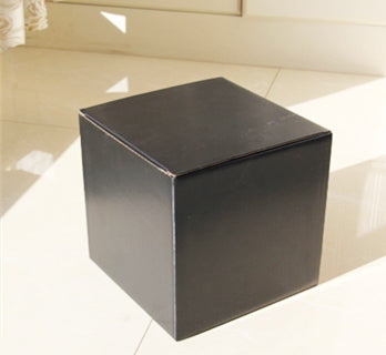 Carton carré noir et blanc gris boîte d'emballage