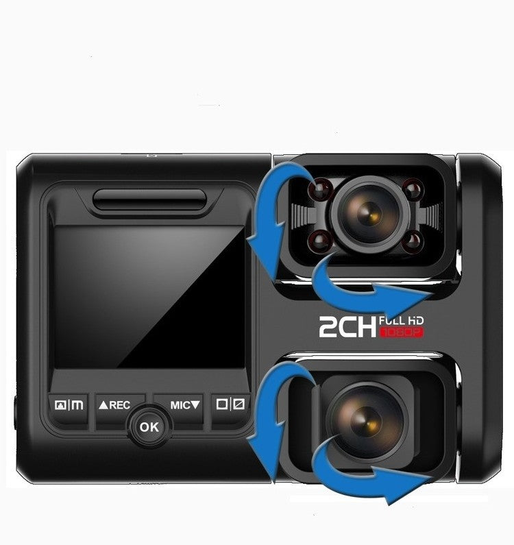 HD 2160P Non Light Night Vision Enregistreur de conduite double objectif