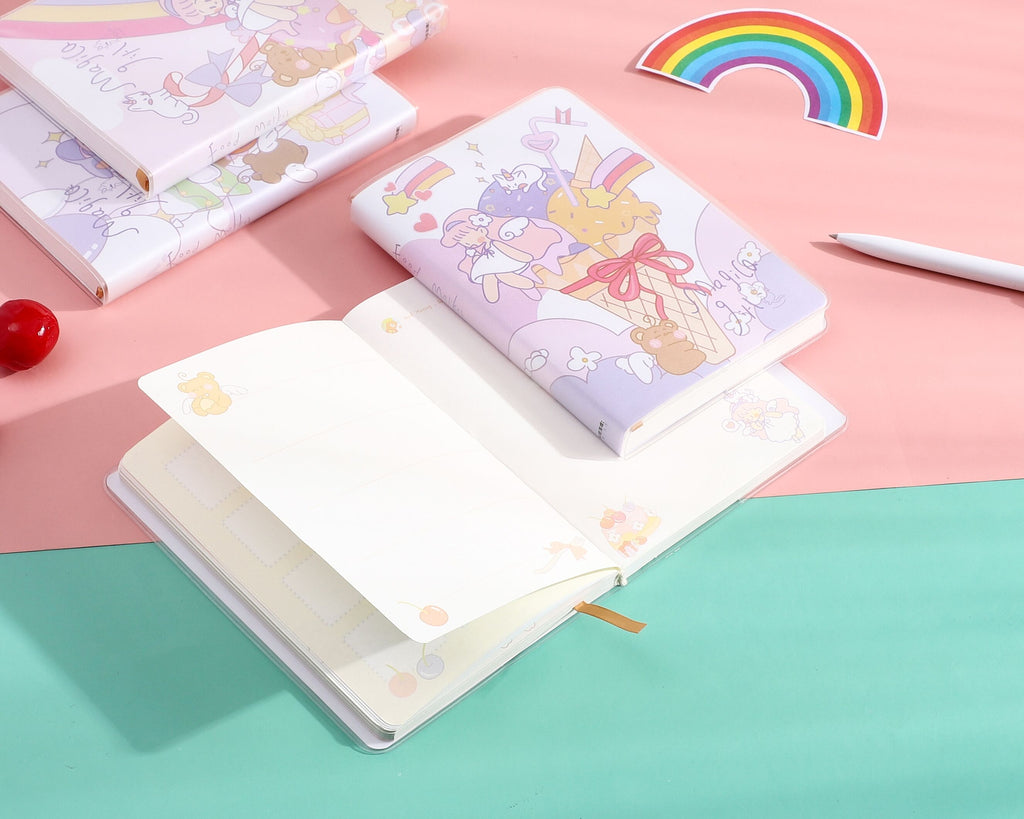 Carnet de notes imperméable en plastique petit frais et facile à transporter