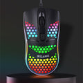 Wired USB mouse with holes for homemade luminous mouse