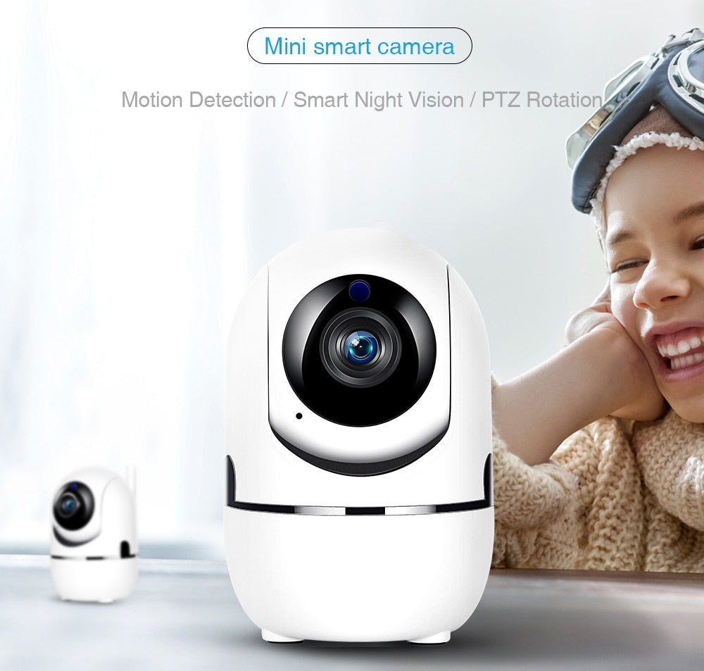 1080P Home Security Surveillance Caméra de suivi automatique EU UK Plug