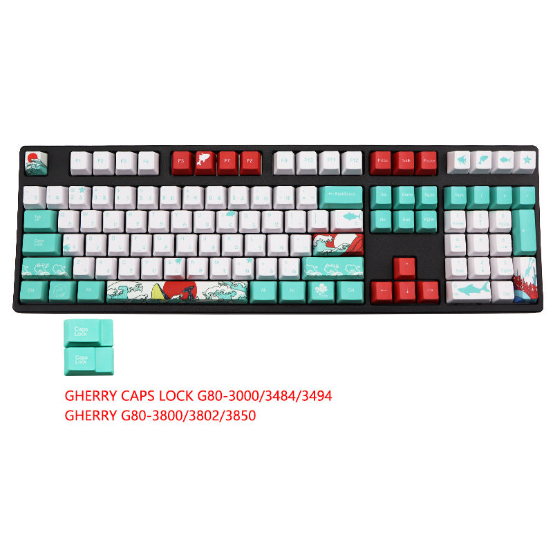 Clavier Coral Sea Keycap Clavier 5 Side