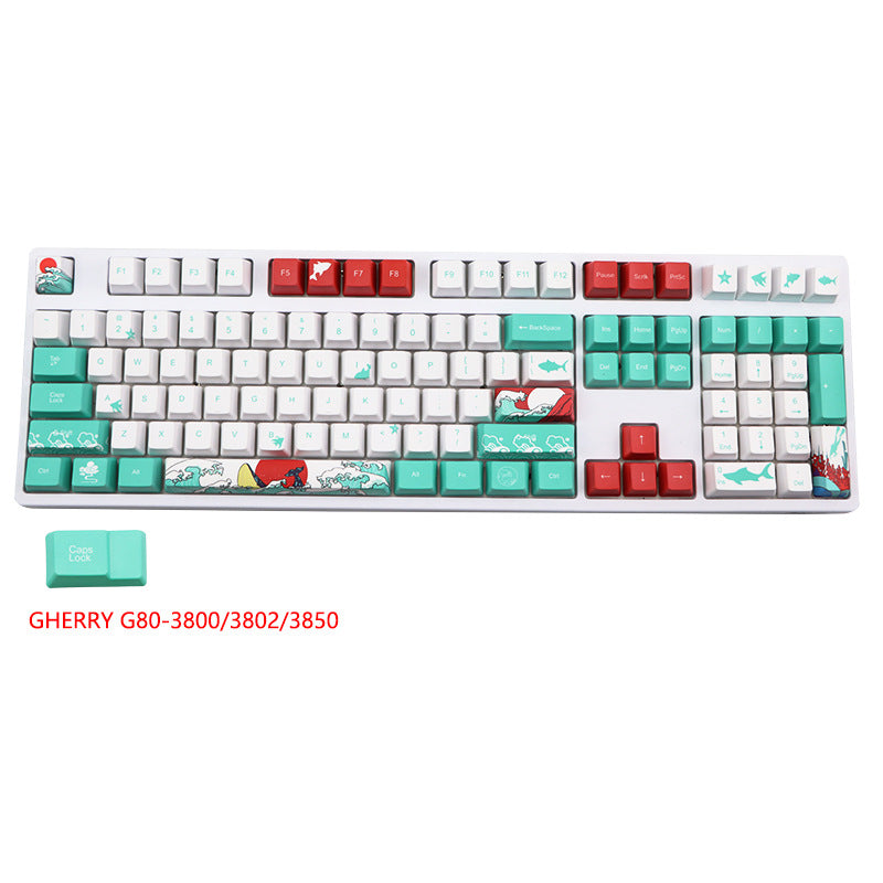 Clavier Coral Sea Keycap Clavier 5 Side