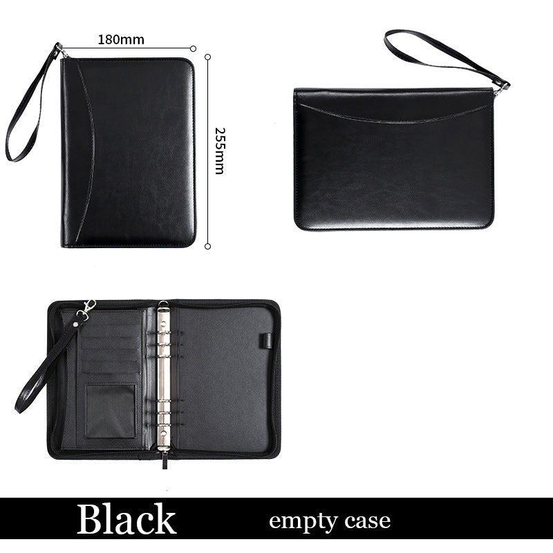 A5 Business Manager Dossier Creative Zipper Bag Bureau Dossier de travail Dossier de réunion Dossier