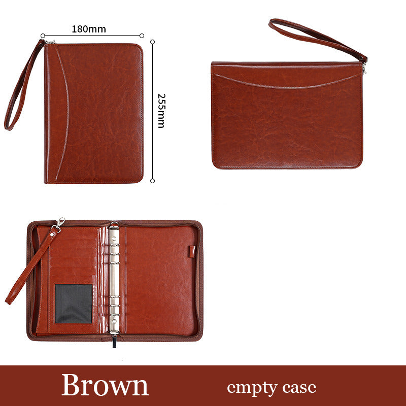 A5 Business Manager Dossier Creative Zipper Bag Bureau Dossier de travail Dossier de réunion Dossier