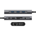 Port Ethernet HDMI VGA PD TF Computer Expansion Hub HUB