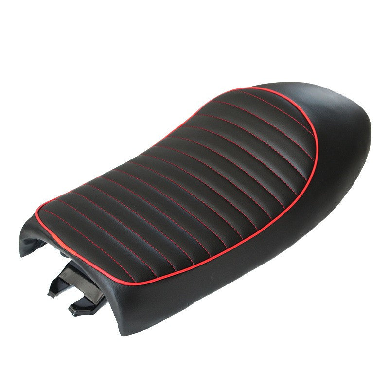 Coussin de siège à coque rétro rétro rehaussé de moto