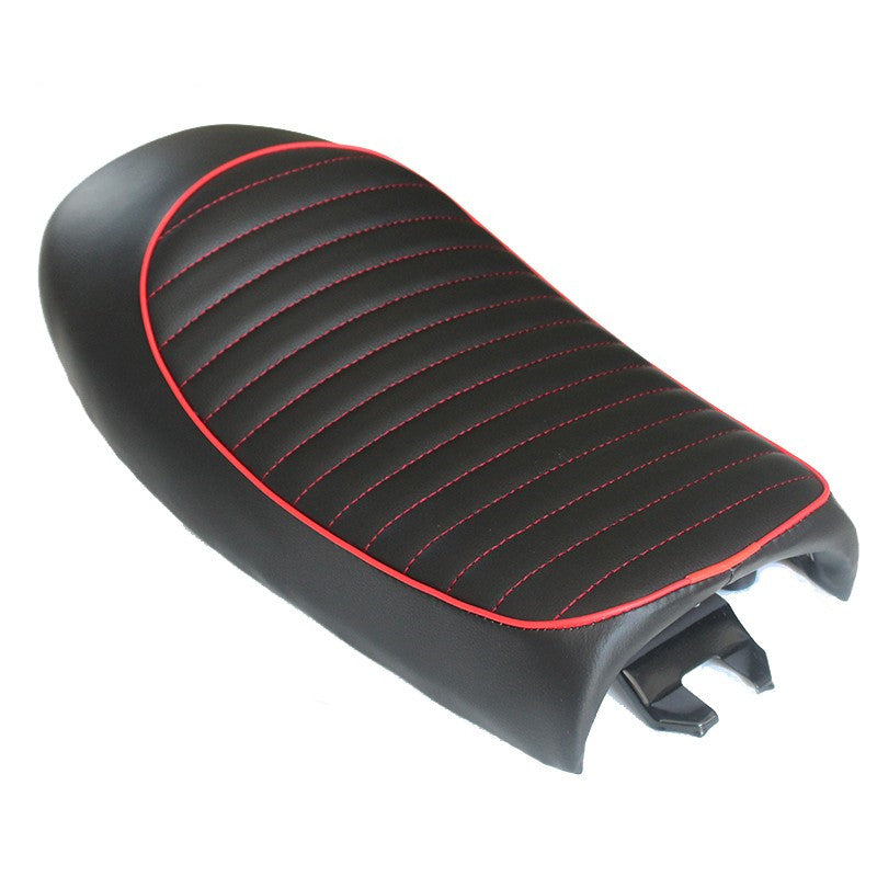 Coussin de siège à coque rétro rétro rehaussé de moto