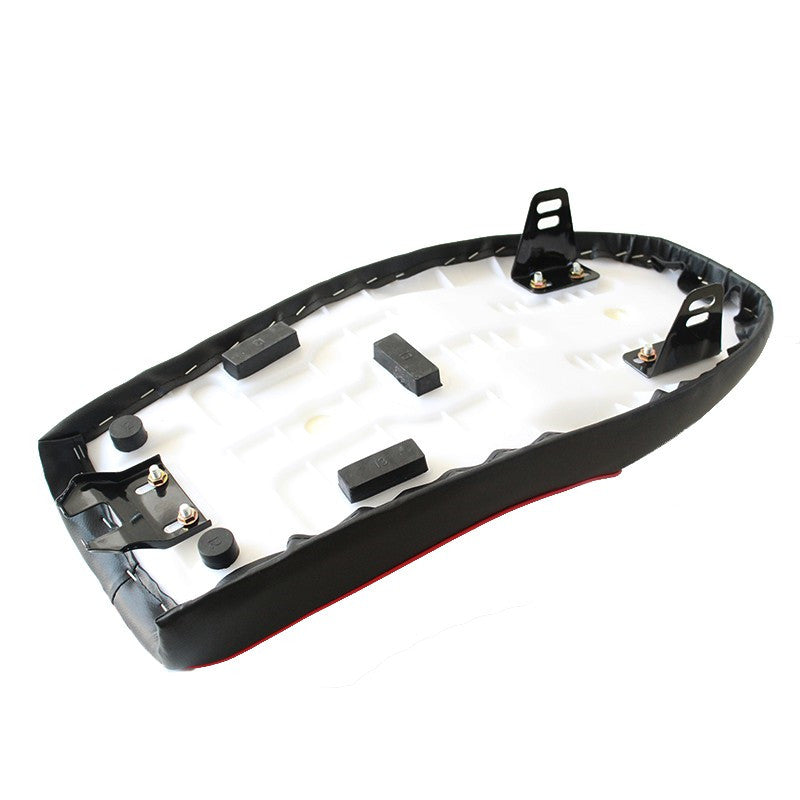 Coussin de siège à coque rétro rétro rehaussé de moto