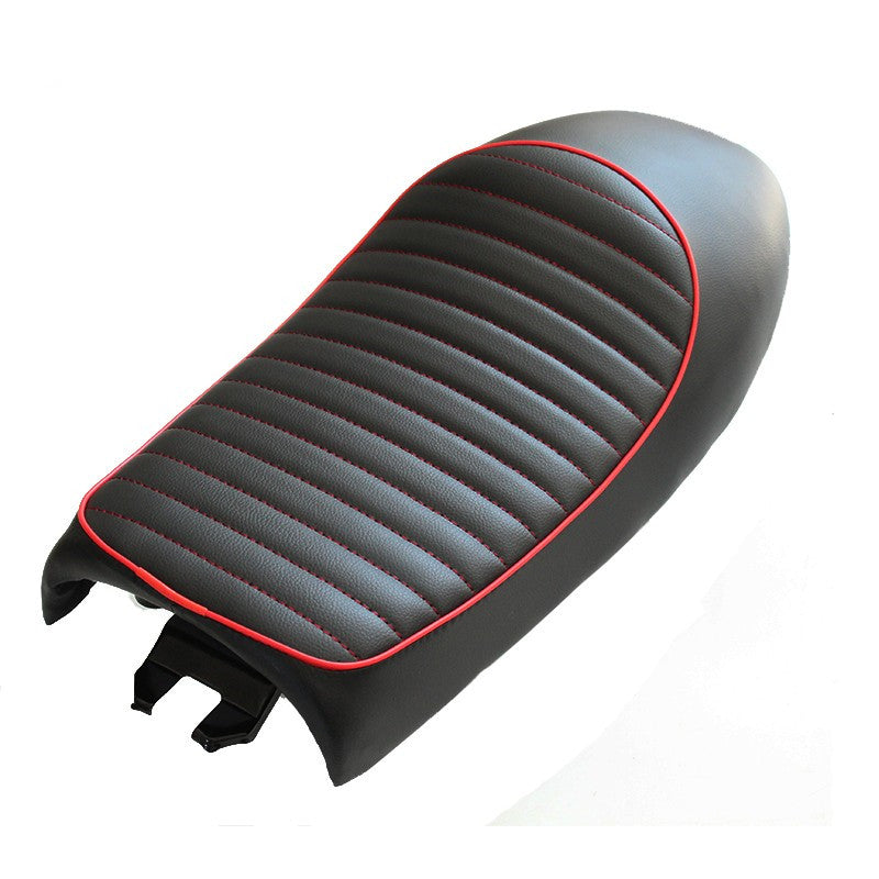 Coussin de siège à coque rétro rétro rehaussé de moto