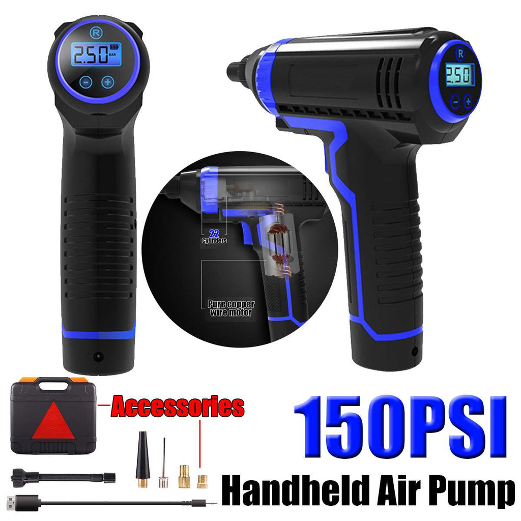 Charging sans fil Portable multi-fonctions de véhicule Pompe de voiture électrique Pneu Air Pum