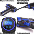 Charging sans fil Portable multi-fonctions de véhicule Pompe de voiture électrique Pneu Air Pum