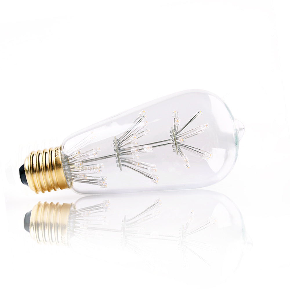 Ampoule LED 3W Colorful Stars ST64 Rétro Edison Décoration