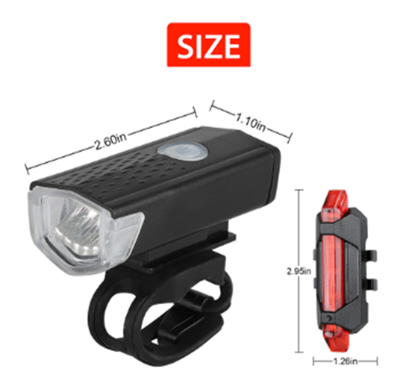 Phare de phare de charge USB avant de vélo
