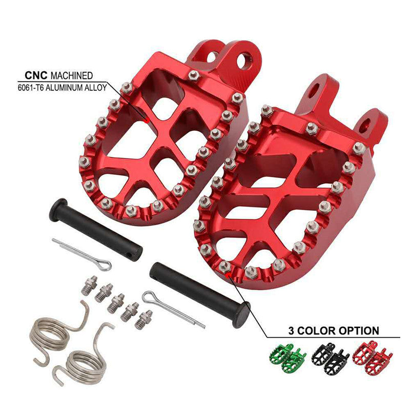 Pièces de moto hors route modifiées CNC en aluminium pédale