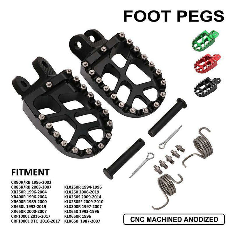 Pièces de moto hors route modifiées CNC en aluminium pédale