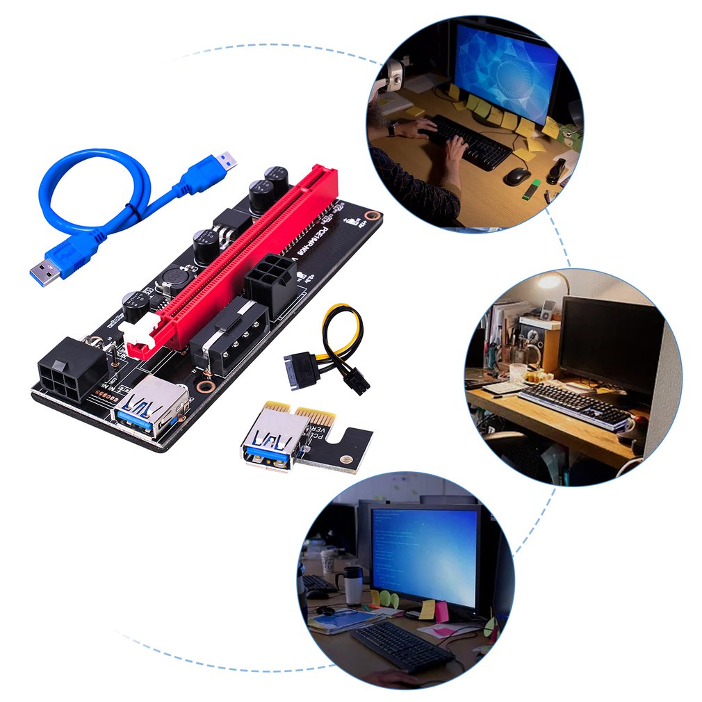 Carte de transfert PCI-E Spot PCIE1X vers la carte graphique 16X