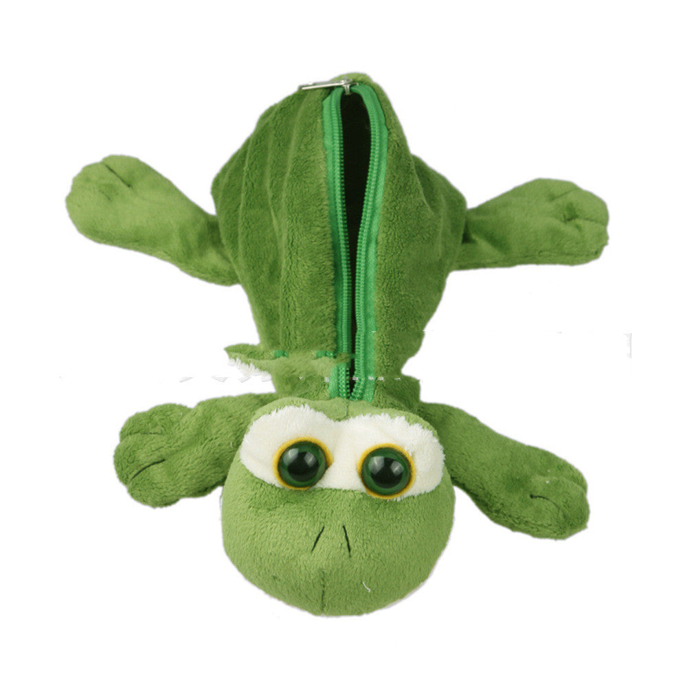 Étui de crayon créatif pour animaux de caricature coréenne en peluche pour enfants