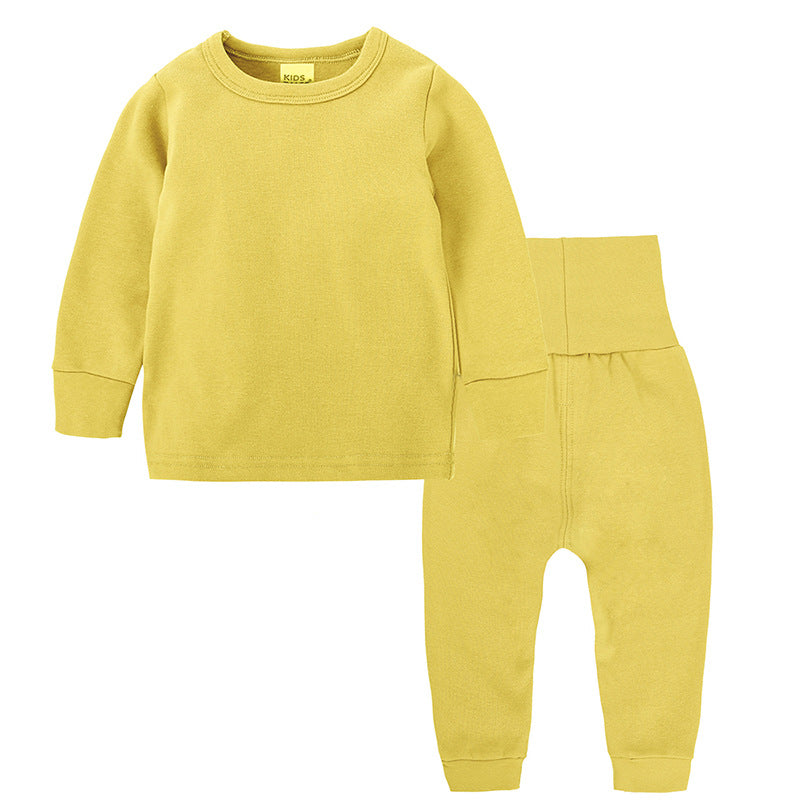 Autumn and Winter High Waist and Belly Protection Ensemble de sous-vêtements chauds pour garçons et filles