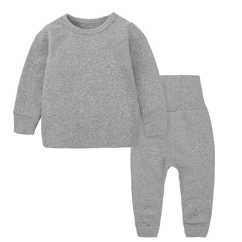 Autumn and Winter High Waist and Belly Protection Ensemble de sous-vêtements chauds pour garçons et filles