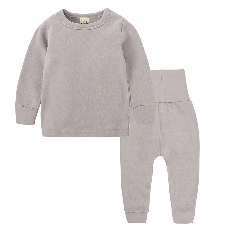 Autumn and Winter High Waist and Belly Protection Ensemble de sous-vêtements chauds pour garçons et filles