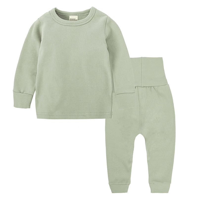 Autumn and Winter High Waist and Belly Protection Ensemble de sous-vêtements chauds pour garçons et filles