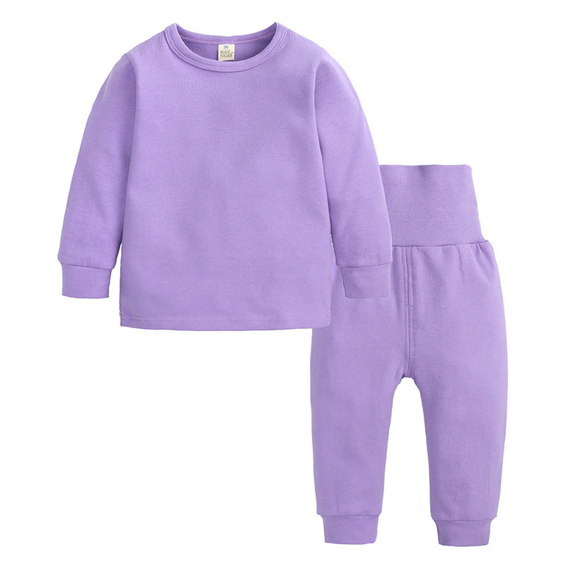 Autumn and Winter High Waist and Belly Protection Ensemble de sous-vêtements chauds pour garçons et filles
