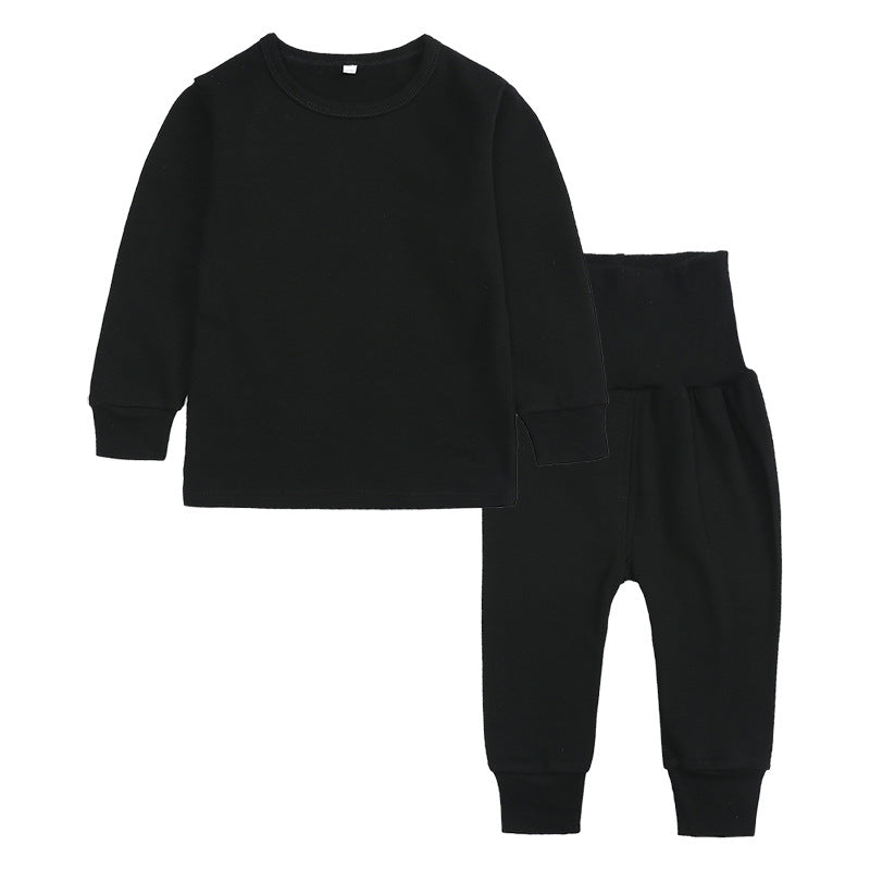 Autumn and Winter High Waist and Belly Protection Ensemble de sous-vêtements chauds pour garçons et filles