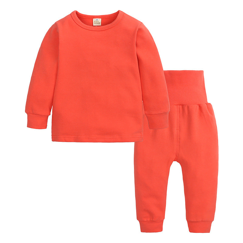 Autumn and Winter High Waist and Belly Protection Ensemble de sous-vêtements chauds pour garçons et filles