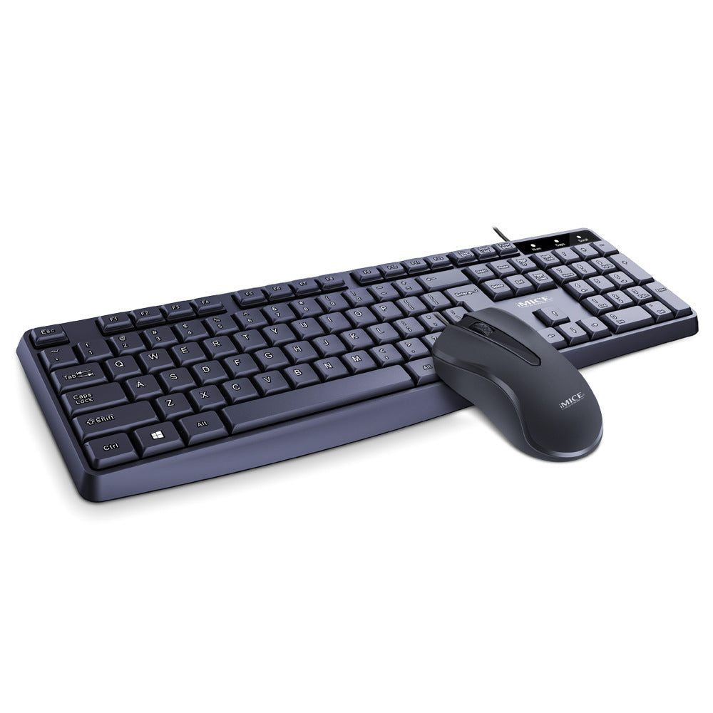 KM-520 Clavier filaire et jeu de souris Home Office 104 clés Plug and Play