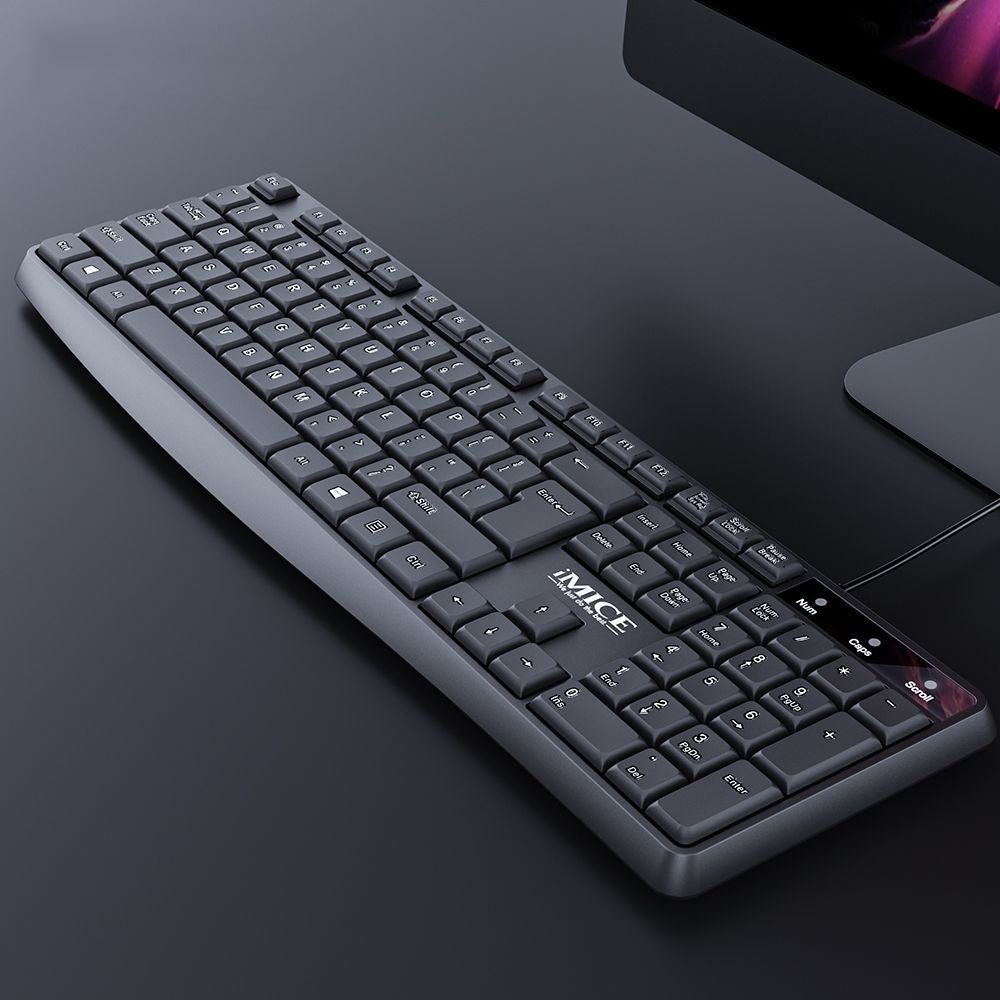 KM-520 Clavier filaire et jeu de souris Home Office 104 clés Plug and Play