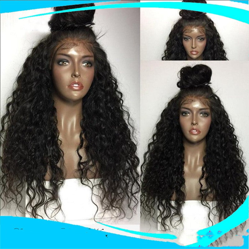 Fashion Partielle Long Curly Cheveux Chimique Wig
