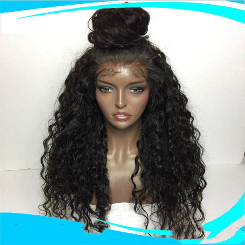 Fashion Partielle Long Curly Cheveux Chimique Wig