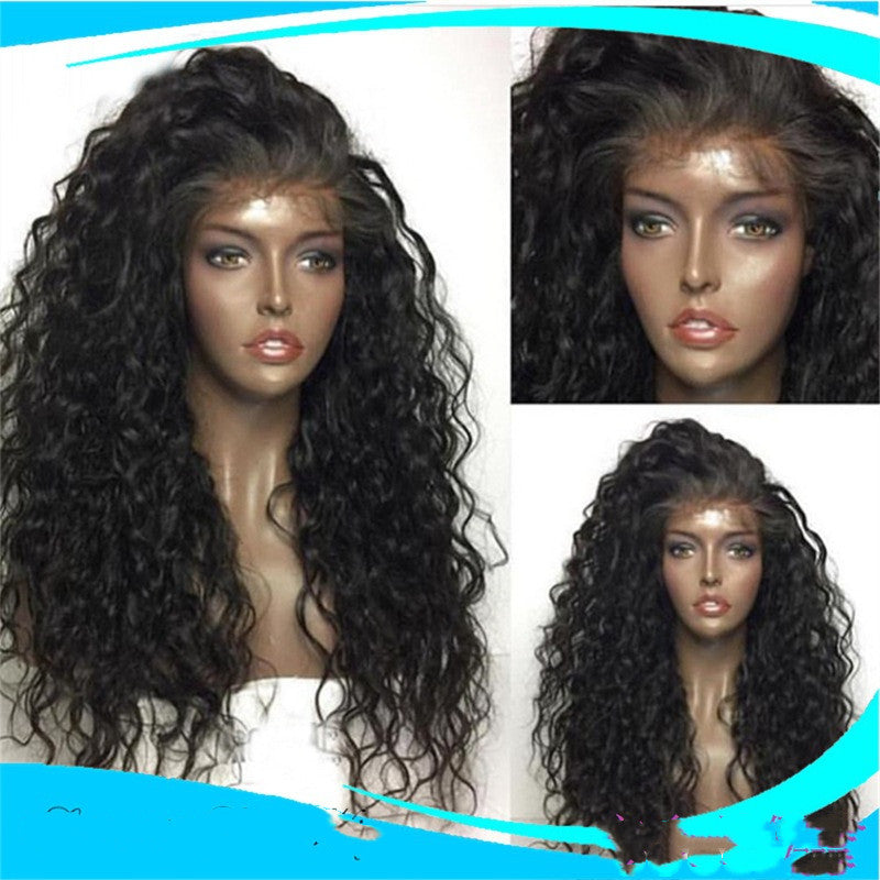 Fashion Partielle Long Curly Cheveux Chimique Wig