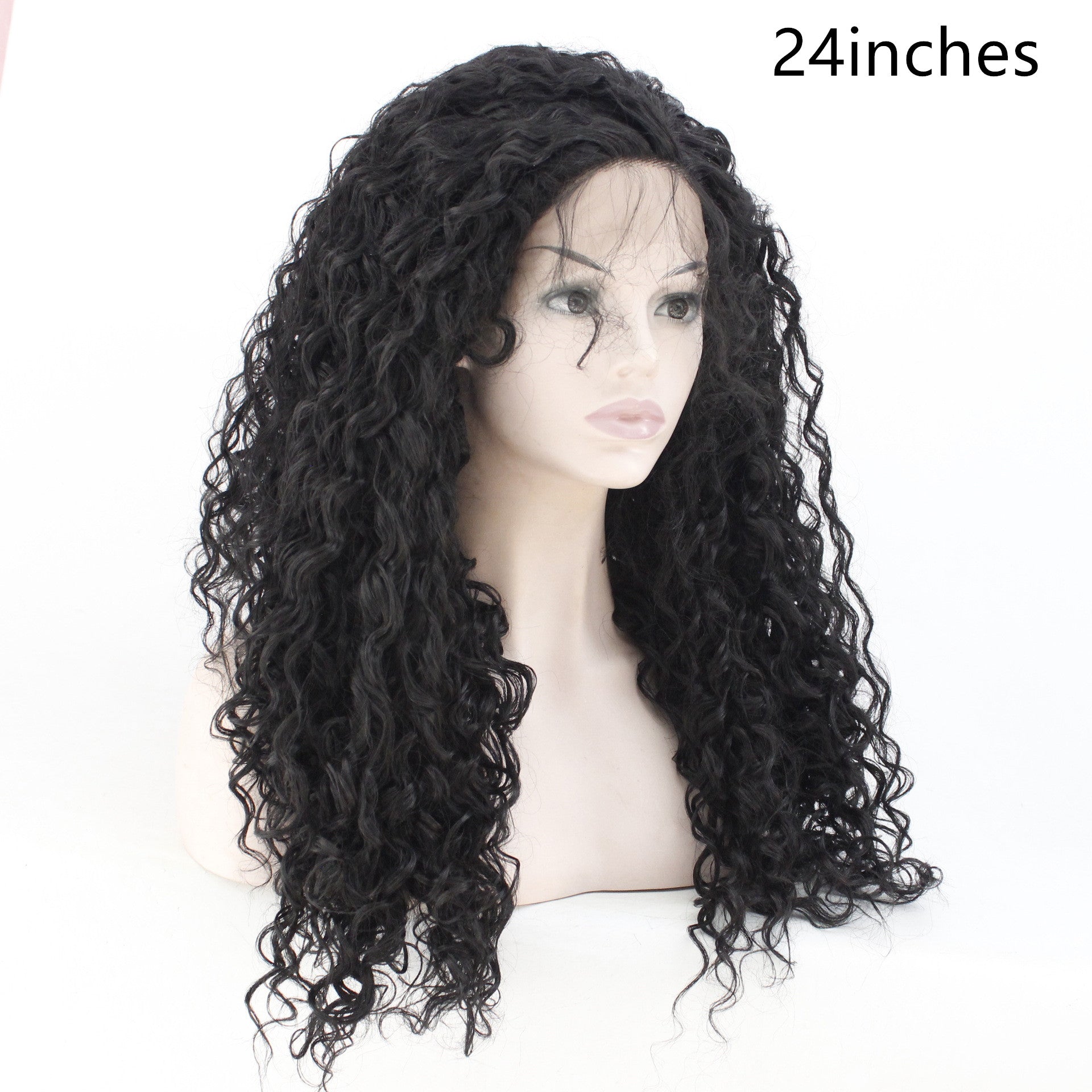 Fashion Partielle Long Curly Cheveux Chimique Wig