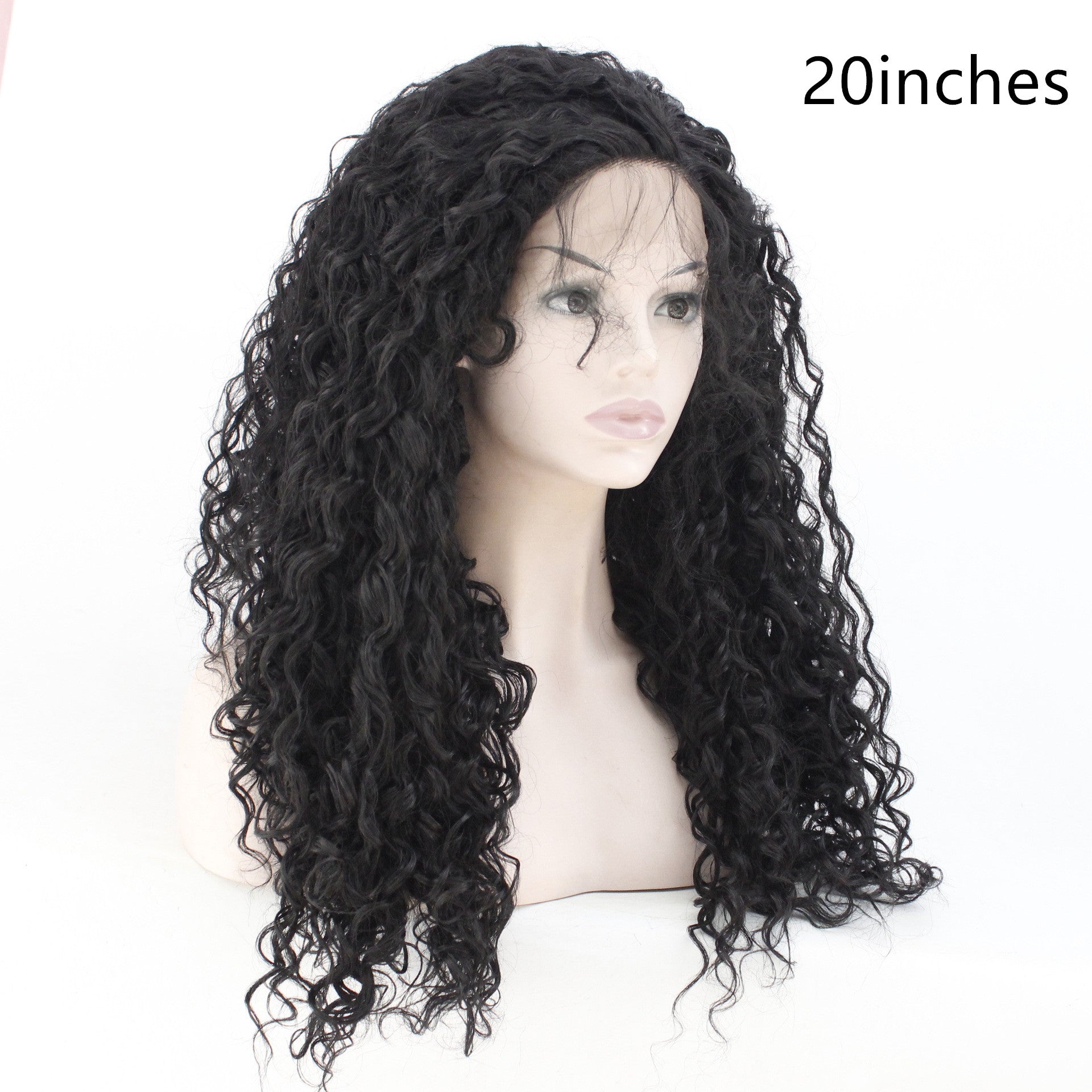 Fashion Partielle Long Curly Cheveux Chimique Wig