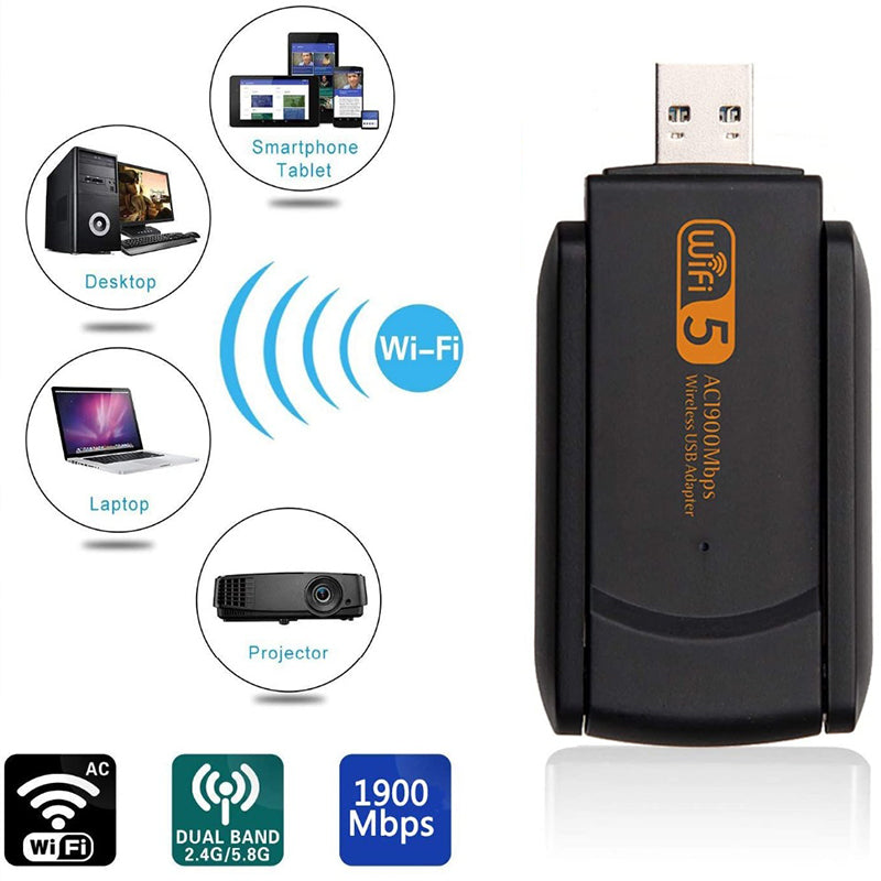 Carte réseau sans fil USB Gigabit Free Drive