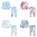Tie-Dye Imprimé Costume à deux pièces de mode parents-enfants
