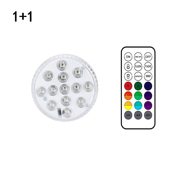 13 LED lumière submersible pour piscine Fontaine de jardin salle de bains IP68 imperméable