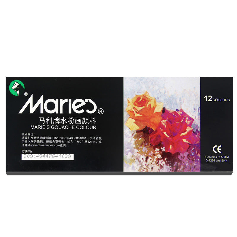 Marley Gouache Pigment 12ml Boîte 12 Couleurs 18 Couleurs 24 Couleurs Pigments