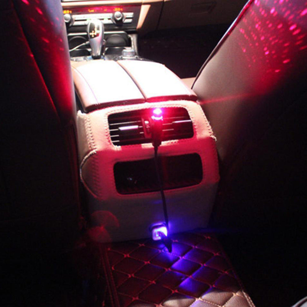 Décoration intérieure modifiée voiture plafond respirant voix contrôle Starlight