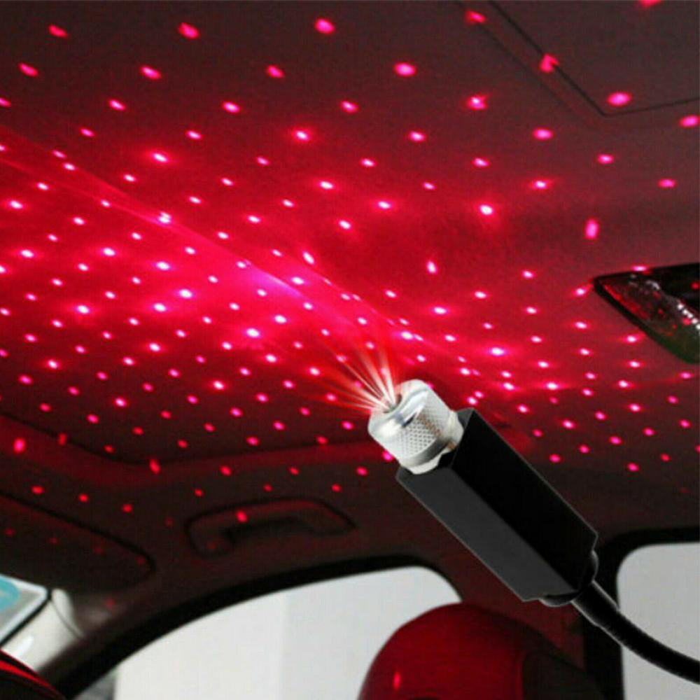 Décoration intérieure modifiée voiture plafond respirant voix contrôle Starlight