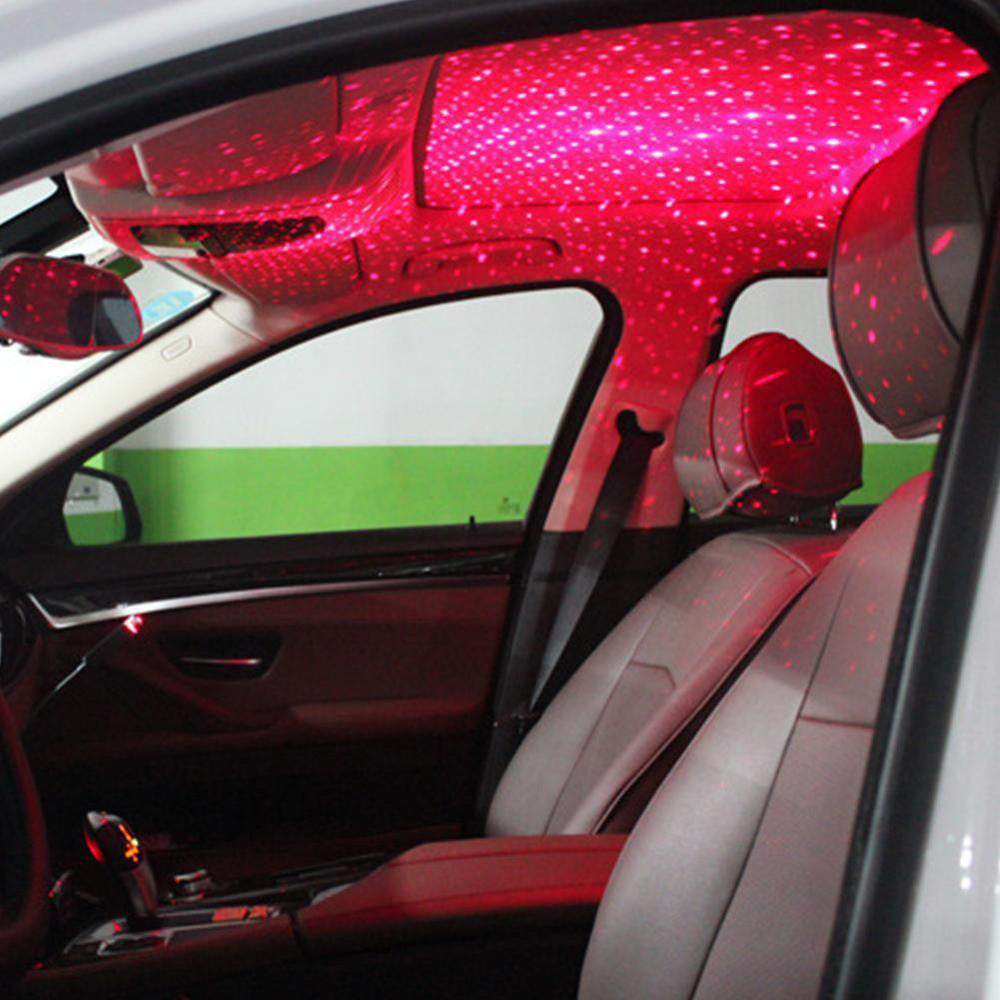 Décoration intérieure modifiée voiture plafond respirant voix contrôle Starlight