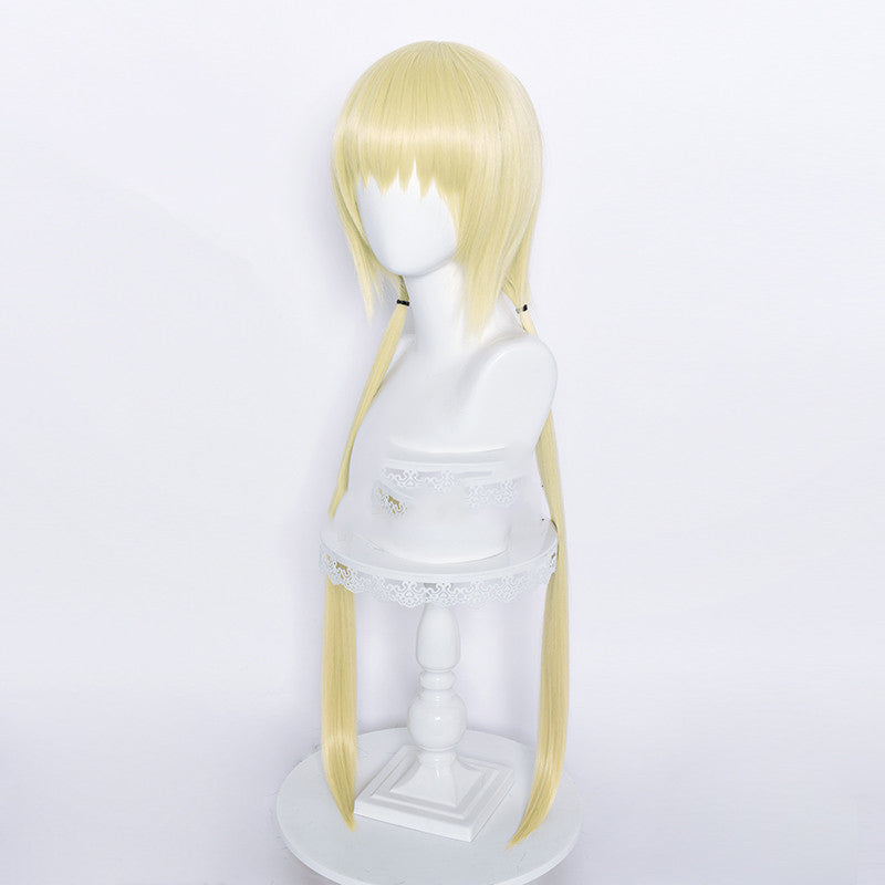 Fashion All-Match Long Cheveux Pigtail Rond Cos Wig