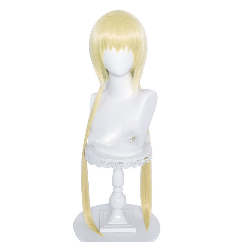 Fashion All-Match Long Cheveux Pigtail Rond Cos Wig