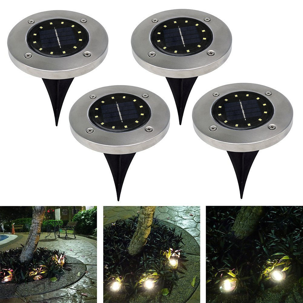 12Lumière solaire souterraine de lumière solaire LED