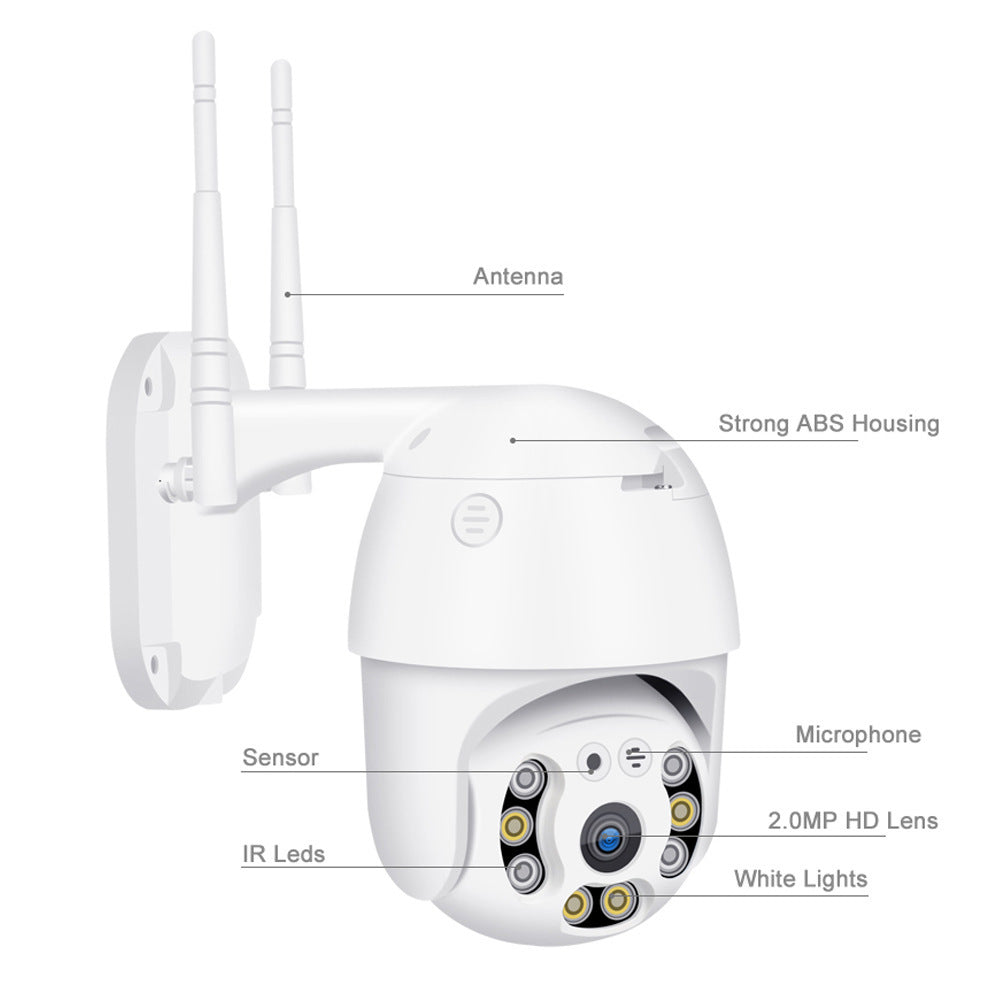 Tuy2.5 Machine à boule Outdoor Waterproof Wifi Webcam