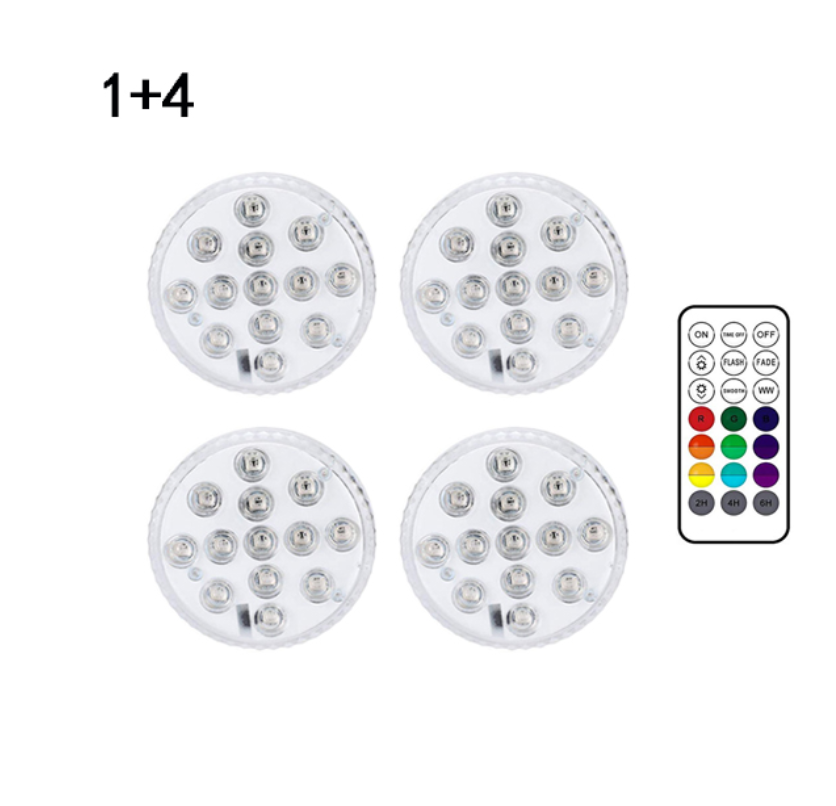 13 LED lumière submersible pour piscine Fontaine de jardin salle de bains IP68 imperméable