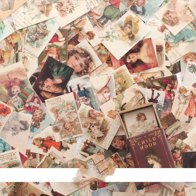 Retro Style Hand Account Collage Matériel Papier Message